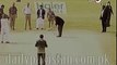 Shahid Afridi bowling to Raheel Sharif (chief of army staff Pakistan)