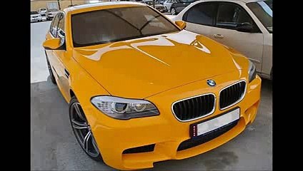NEW AHMCARS  2015 SUPER CLEAN BMW M5 F10 in Individual Atacama Yellow