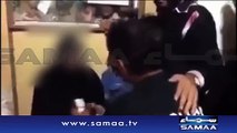 Samaa Shows a video in which Cell Phone Stealing Woman Hands Over Stolen Cell Phone in Karachi