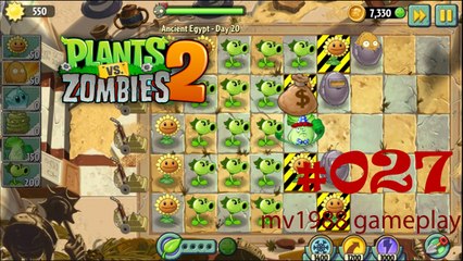 Plants Vs. Zombies 2 - Ancient Egypt Day 20 Gameplay HD (part #027)