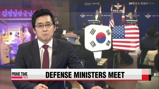 North Korea to top agenda when Korea, U.S. defense ministers meet Monday