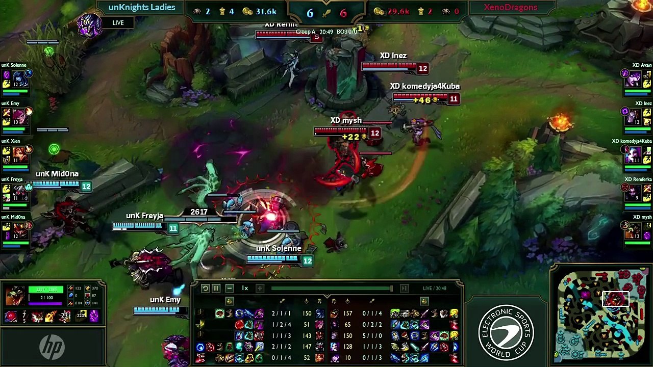 ESWC PGW 2015 - LOL Women unKnights Ladies vs XenoDragons (FR)