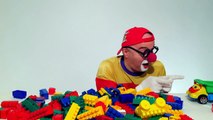 Videos for Kids LEGO Car Clown CLONE! Childrens Toy Trucks Videos (автомобиль клоун)