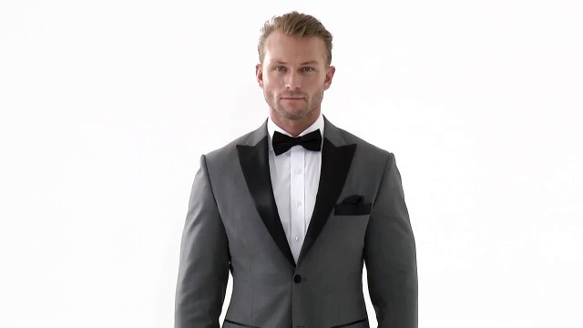 Tailor Made Grey Peak Lapel Tuxedo Jacket
