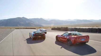 Descargar video: Tested: Chevrolet Corvette ZR1 vs Ferrari 458 Italia vs McLaren MP4-12C