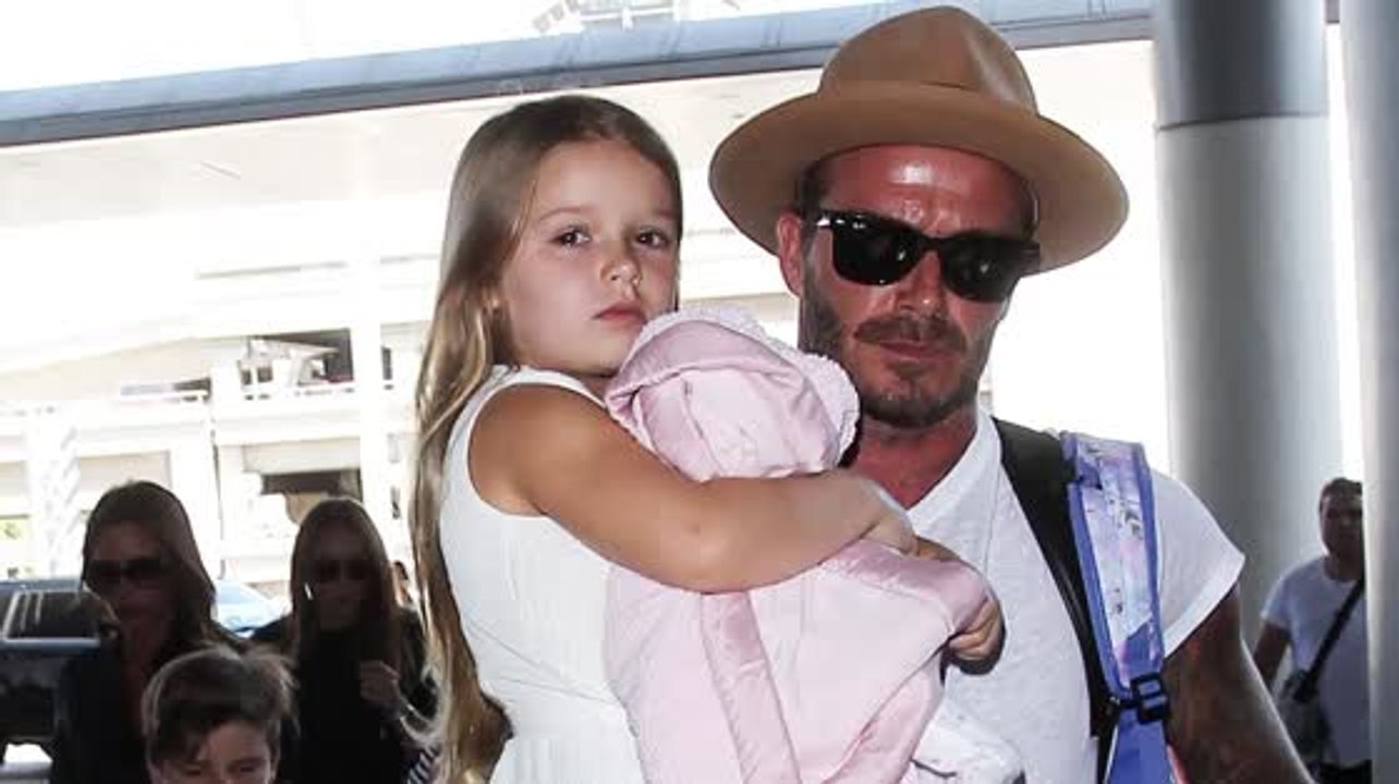 Harper Draws Her Dad David Beckham A New Tattoo