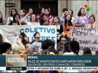 Brasil: miles exigen renuncia de diputado por ley antiaborto
