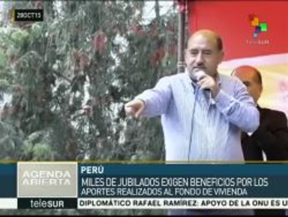 Perú: jubilados exigen aportes realizados al Fondo de Vivienda