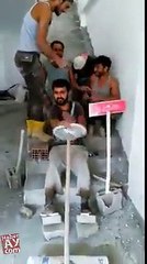 İnşaat İşçilerinden Harika Klip Emeklerine Sağlık