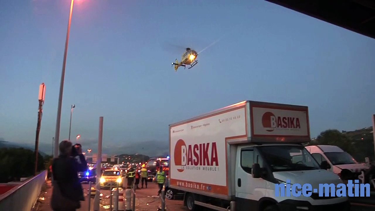 Accident mortel au péage Nice Saint Isidore