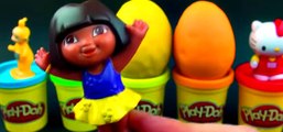 Play-Doh Surprise Eggs Teletubbies Hello Kitty Dora Disney Princess Littlest Pet Shop FluffyJet [Full Episode]