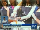 Candidatas a Reina de Quito elaboran guaguas de pan