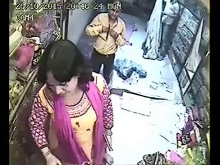 Wife saves husband cctv