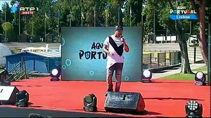 Hugo Pina no aqui portugal em lisboa com o tema - podes ir
