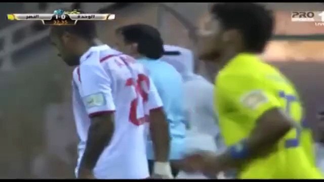 هدفا النصر في مرمى الوحدة بدوري عبداللطيف جميل السعودي للمحترفين