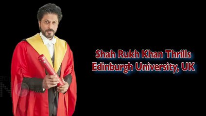 Shahrukh Khan's 5 Best Quotes From His Speech At Edinburgh University