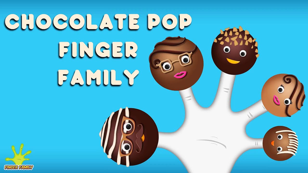 The Finger Family Chocolate Pop Family Nursery Rhyme | Chocolate Pop Finger Family Songs