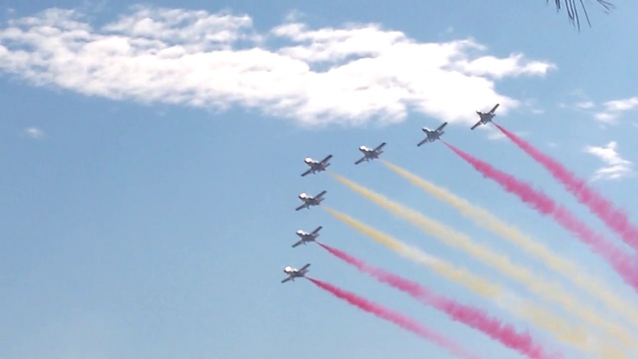 La Patrulla Águila en su 30 aniversario en San Javier. #fiestadelcielo .
