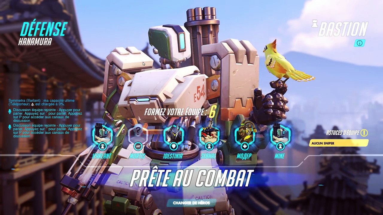 Overwatch - une game avec Bastion
