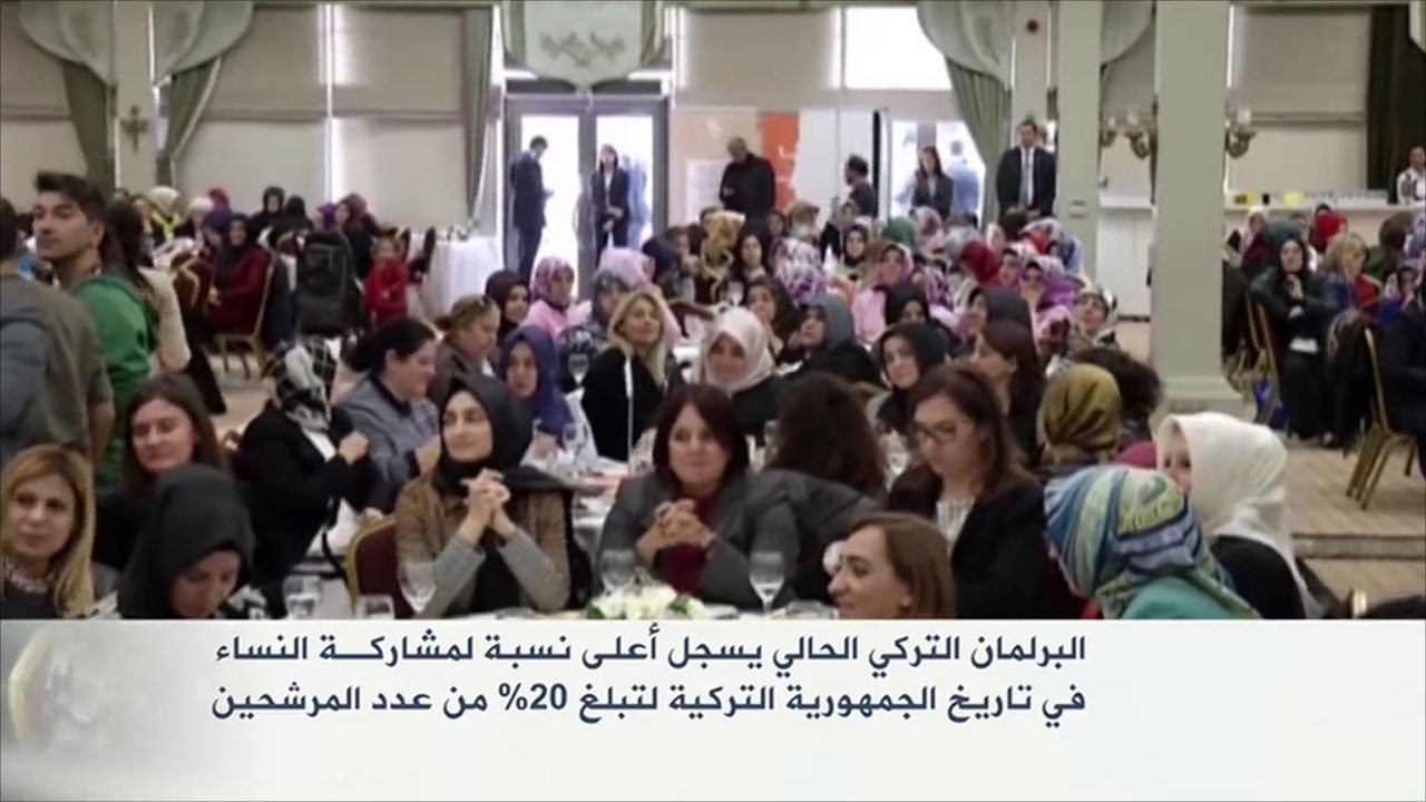 البرلمان التركي الحالي يسجل أعلى نسبة لمشاركة النساء