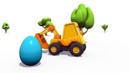 CATERPILLAR EXCAVATOR - Surprise Eggs - Hot & Cold Playground Games Excavator Max!