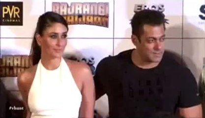 Salman Khan Plants A Big Kiss On Kareena Kapoor Forehead