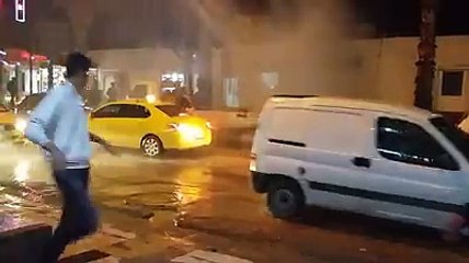 الأن في العمران الأعلى إنفجار في شبكة المياه منذ 15 دقيقة