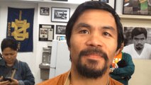 Manny Pacquiao says he feels no pressure ahead of Floyd Mayweather fight
