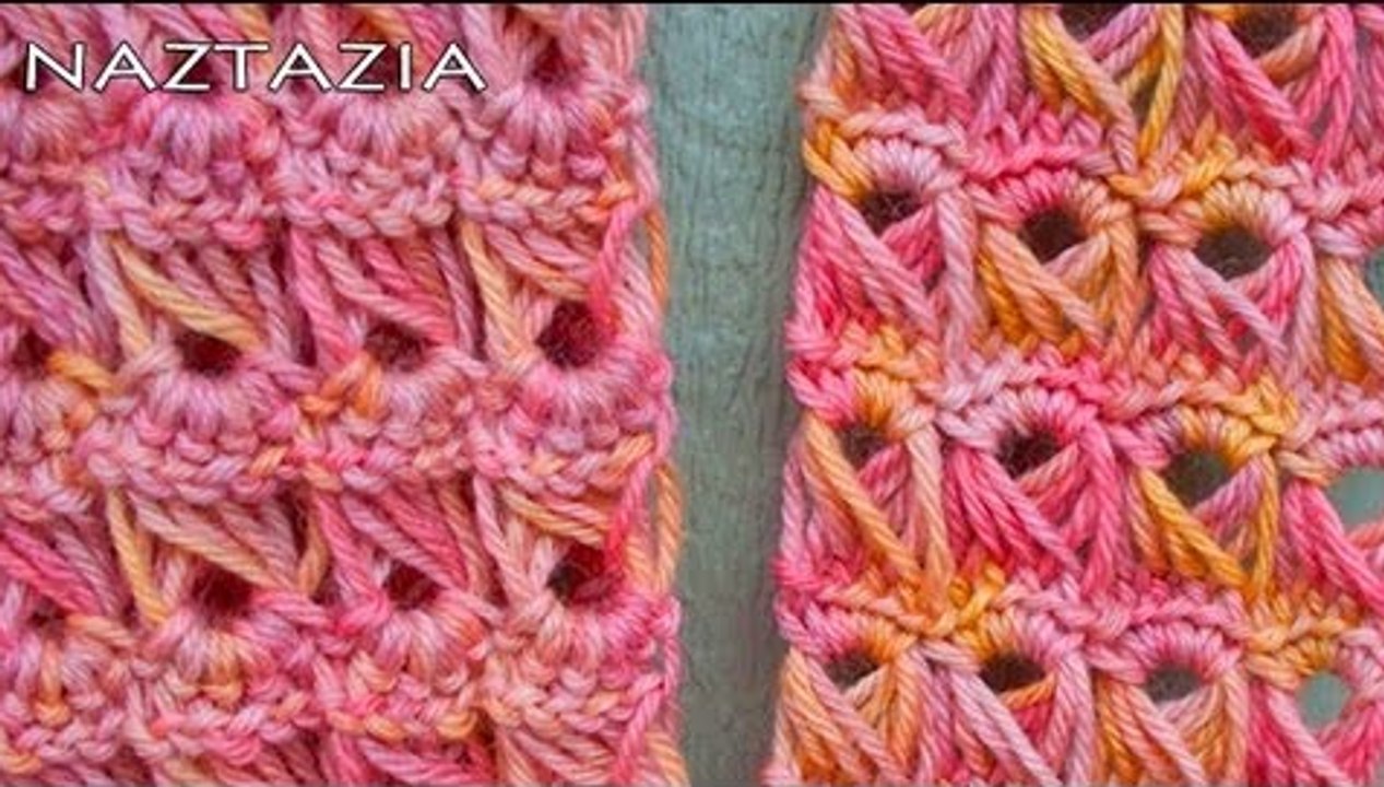 Learn How to Crochet - Broomstick Lace Scarf Stitch Peacock Stitch Peruvian Stitch Jiffy Lace