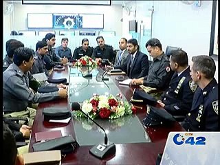 NYPD officials visits SP Model Town Police office