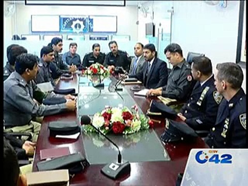 NYPD officials visits SP Model Town Police office