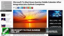 Microsoft Sunrise Calendar App Is Shutting Down