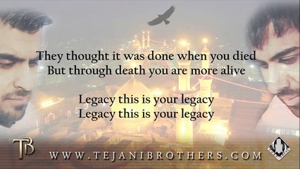 The Tejani Brothers - Legacy [Official lyrics video]