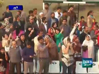 واہگہ بارڈر-سکھ جوان پہلی بار پریڈ کا حصہ