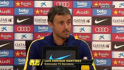 Roda de premsa de Luis Enrique