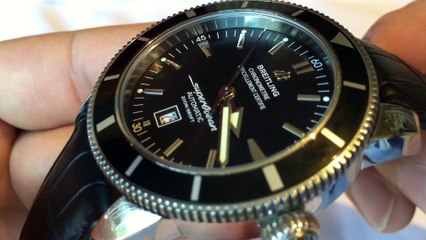 Black Breitling Superocean Heritage 46mm automatic divers watch review