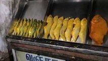 Indian Street Food - Fish Fry in Chennai Elliots Beach