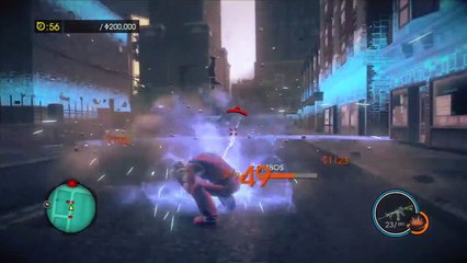 Saints Row IV : Goku Provoca El Caos En La Ciudad Pisando Cabezas !