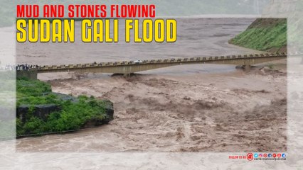 Sudan Gali Flood, Mud and Stones flowing