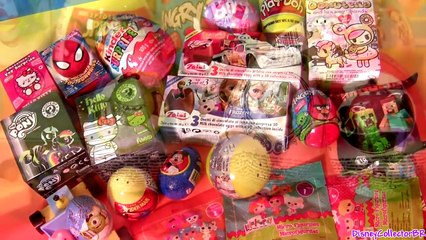 Surprise Eggs Lalaloopsy Minecraft MLP Pony HelloKitty Disney Frozen Play Doh Minnie Sorpr
