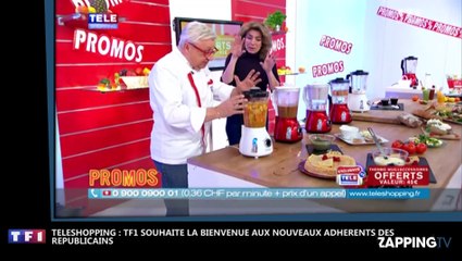 Téléshopping : Un étonnant bug souhaite la bienvenue aux nouveaux adhérents des Républicains (vidéo)
