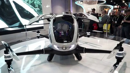CES 2016  Pilotless drone to transport humans