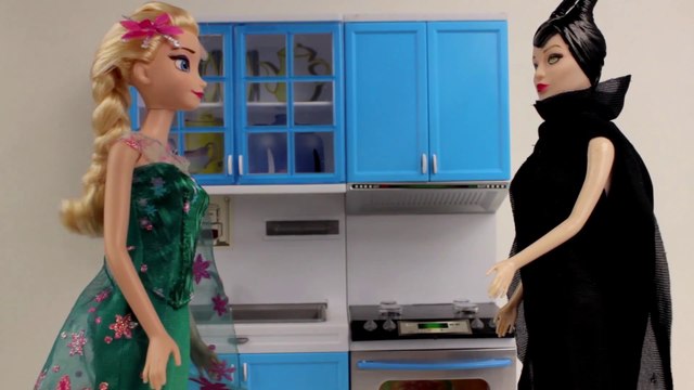 Кухня для детей Малефисента Принцессы Дисней Эльза Холодное Сердце игрушки игры для девочек