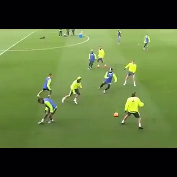 Real Madrid C.F. training under Zinedine Zidane.