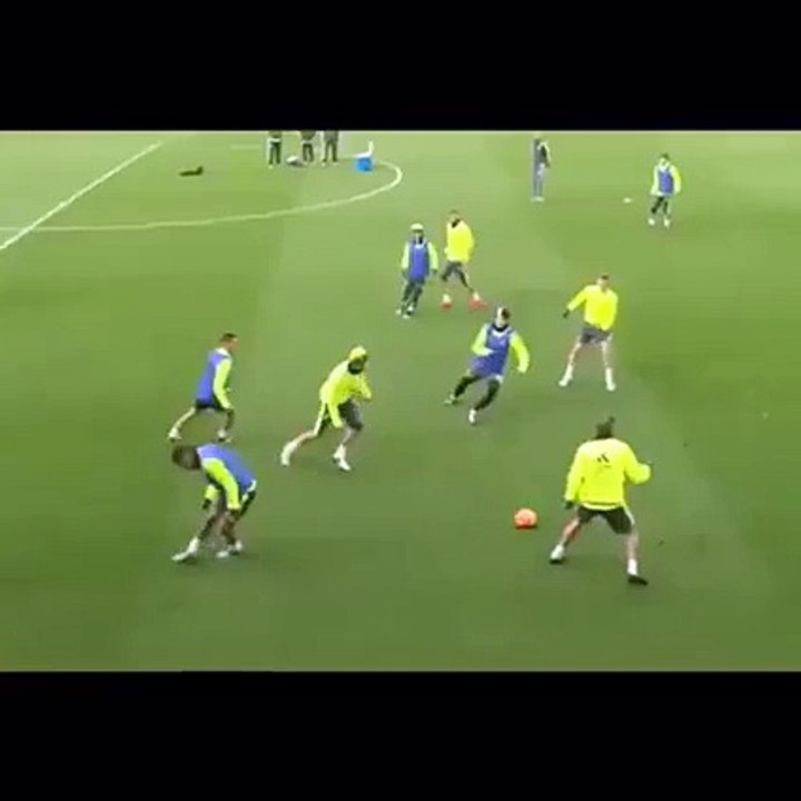 Real Madrid C.F. training under Zinedine Zidane.