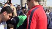 Zlatan Ibrahimovic takes fan's cap, signs it and gives it back wink emoticon