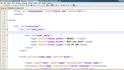 How to Make a Chat System in PHP -u0026 AJAX in Urdu-_Hindi 4 of 6