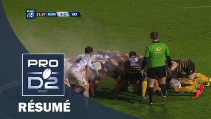 PRO D2 - Résumé Mont de Marsan-Aix: 20-18 - J14 - Saison 2015/2016
