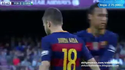 Jordi Alba Incredible 1 on 1 Chance - Barcelona v. Granada 09.01.2016 HD