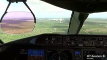 Boeing 787-8 Dreamliner landing in Mexico (view from cockpit)